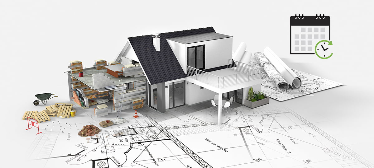 Hausbau: Ablauf, Dauer, Zeiten & Verzögerungen