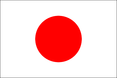 Flagge des modernen Japans
