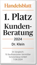 Testsieger: Kundenberatung 2023 - 16 Baufinanzierer im Vergleich